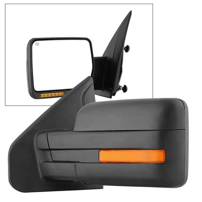 9935336 – SPYDER Exterior Mirror, OE Replacement Single Black Heated With Amber LED Turn Signal Indicators